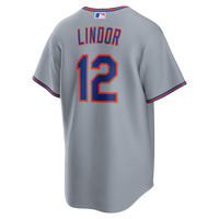 New York Mets Francisco Lindor Gray jersey – view 4