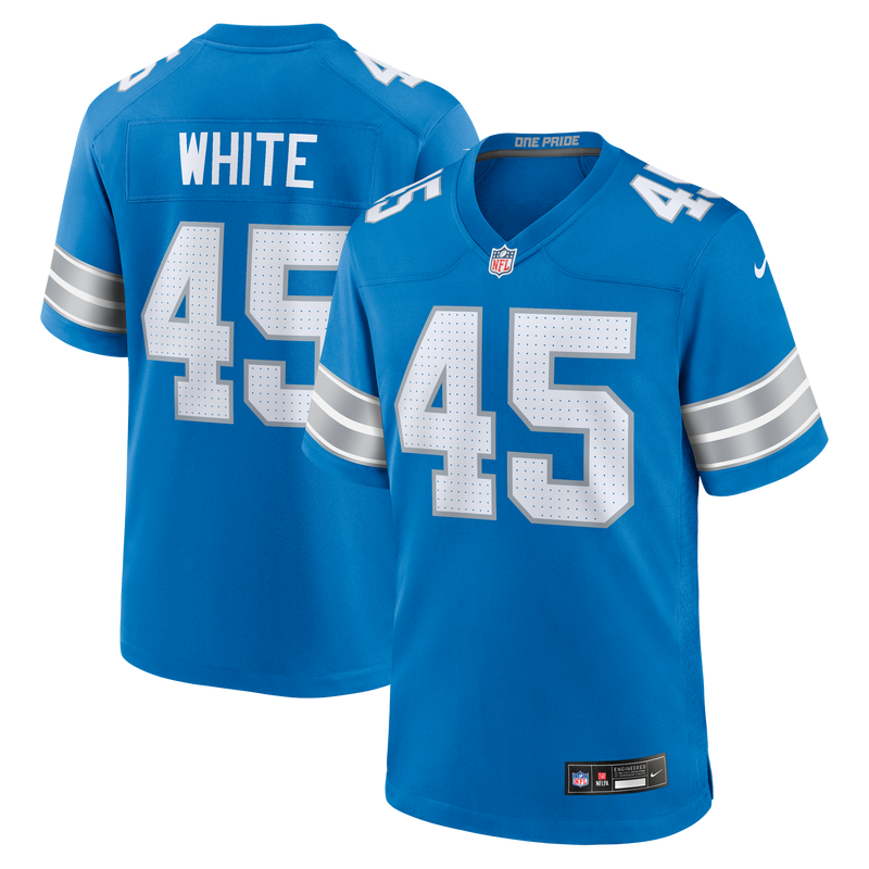 Detroit Lions Devin White Blue jersey – view 1