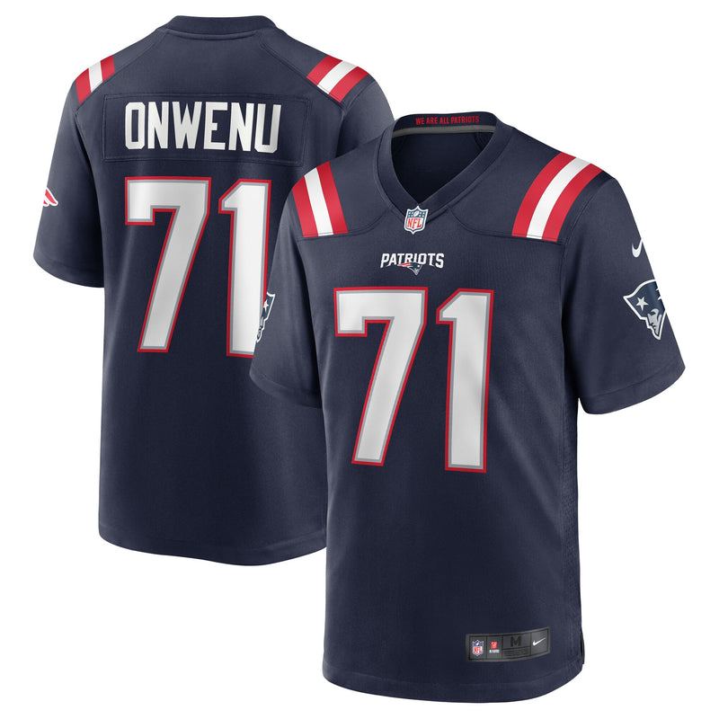 New England Patriots Mike Onwenu Navy jersey – view 1