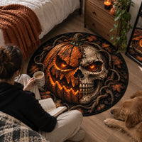 Half Pumpkin, Half Skull - A Floor Piece Built for Impact - main