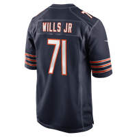 Chicago Bears Jedrick Wills Jr. Navy jersey – view 3