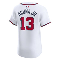 Atlanta Braves Ronald Acuña Jr. White jersey – view 4