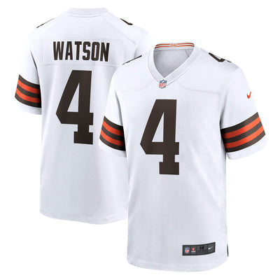 Cleveland Browns Deshaun Watson Nike White Game Jersey