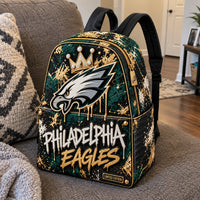 PHI Gold Drip - Crowned Eagle Graphic Backpack - main