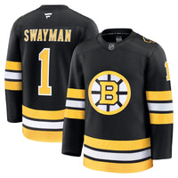 Boston Bruins Jeremy Swayman Black jersey – view 2
