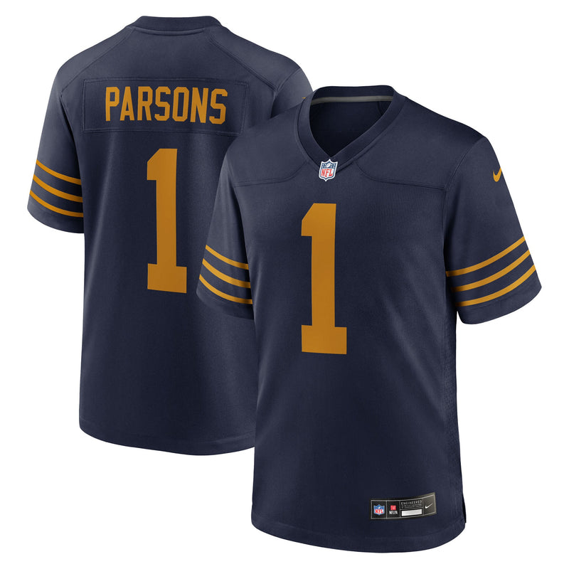 Green Bay Packers Micah Parsons Navy jersey – view 1