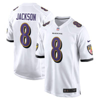 Baltimore Ravens Lamar Jackson White jersey – view 2