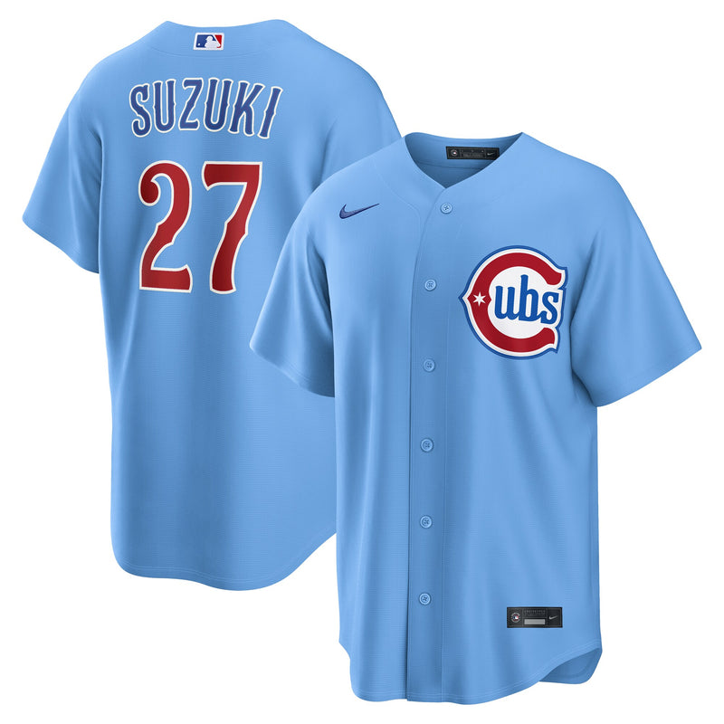 Chicago Cubs Seiya Suzuki Blue jersey – view 1