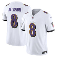 Baltimore Ravens Lamar Jackson White jersey – view 1