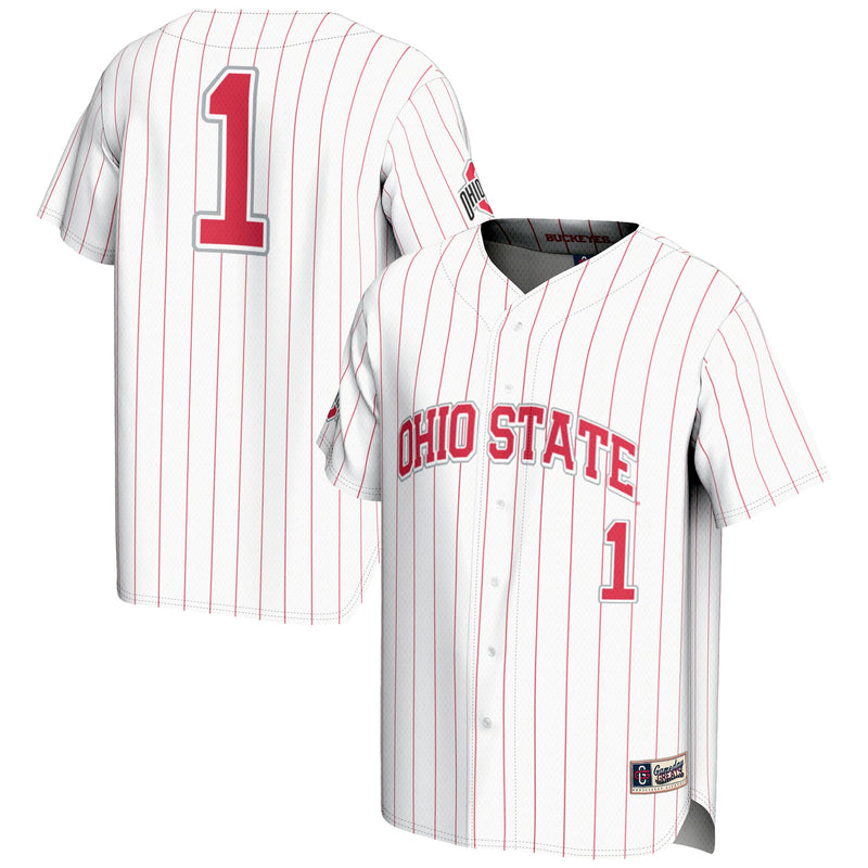 Ohio State Buckeyes Lightweight White jersey – view 1