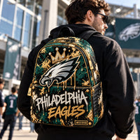 PHI Gold Drip - Crowned Eagle Graphic Backpack - main
