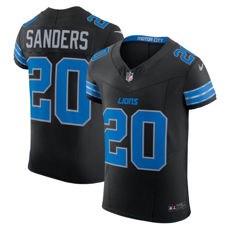 Detroit Lions Barry Sanders Black jersey – view 1