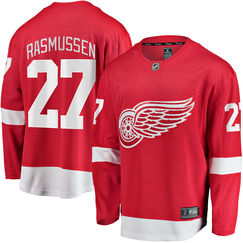 Detroit Red Wings Michael Rasmussen Red jersey – view 1