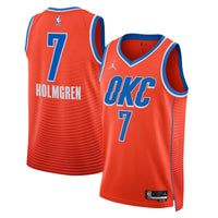 Oklahoma City Thunder Chet Holmgren - Orange jersey – view 1