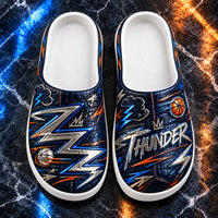 OKC - Storm Geometry in Silver, Navy and Orange - main