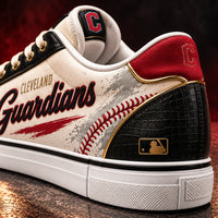 CLE in Cream and Black - Winged G Low-Top Sneakers - main