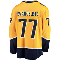 Nashville Predators Luke Evangelista Gold jersey – view 4