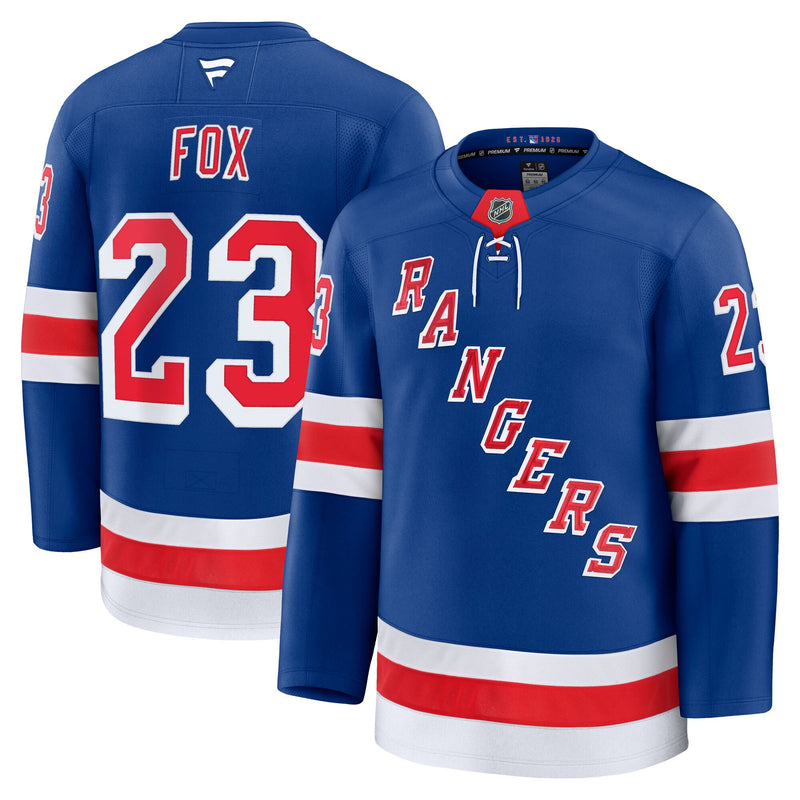 New York Rangers Adam Fox Blue jersey – view 1