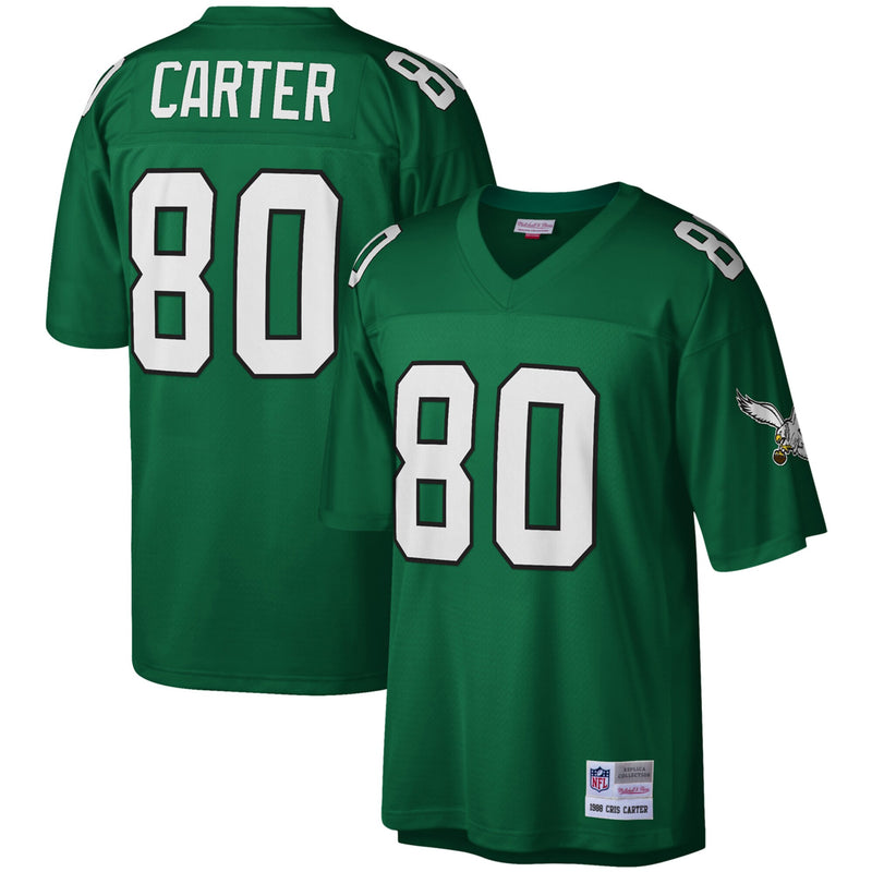 Philadelphia Eagles Cris Carter Kelly Green jersey – view 1