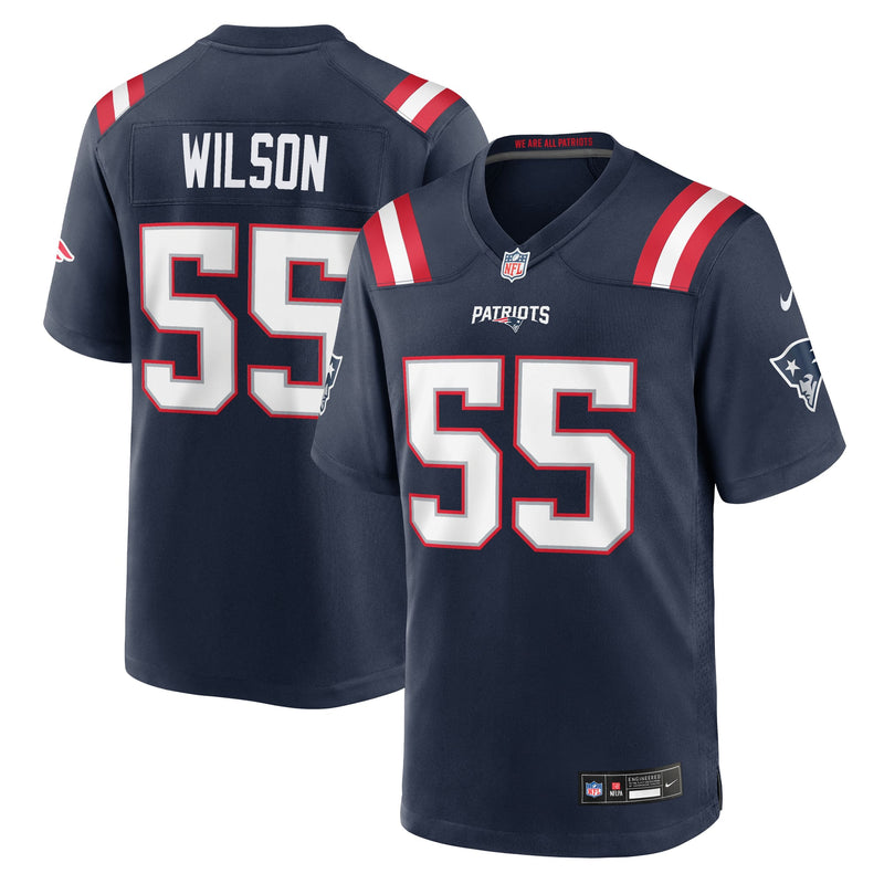 New England Patriots Jared Wilson Navy jersey – view 1