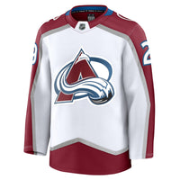 Colorado Avalanche Nathan MacKinnon White jersey – view 3
