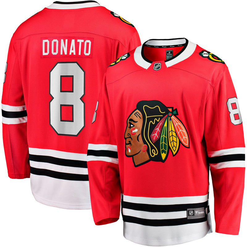 Chicago Blackhawks Ryan Donato Red jersey – view 1