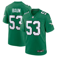 Philadelphia Eagles Zack Baun Kelly Green jersey – view 1