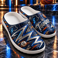 OKC - Storm Geometry in Silver, Navy and Orange - main