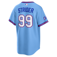 Atlanta Braves Spencer Strider Blue jersey – view 4