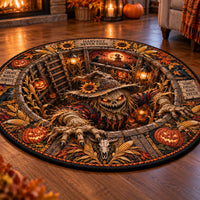 Harvest Never Ends - A Round Rug That Opens Into the Field - main