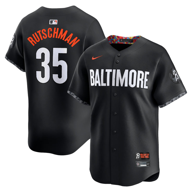 Baltimore Orioles Adley Rutschman Black jersey – view 1