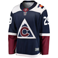 Colorado Avalanche Nathan MacKinnon Navy jersey – view 3