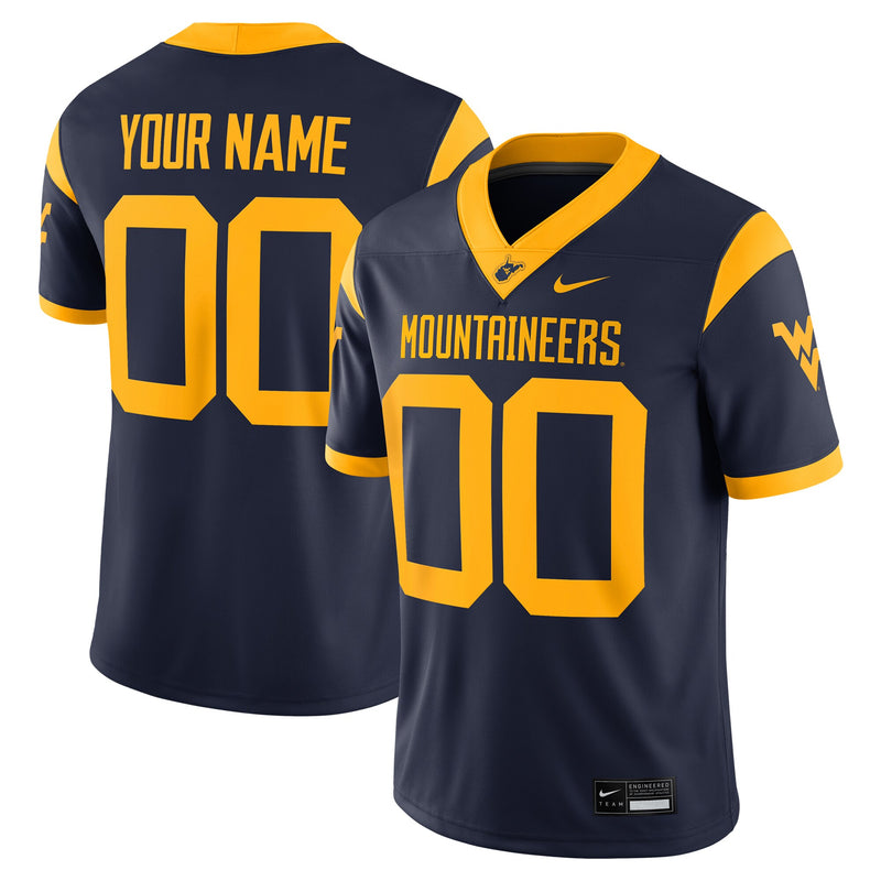West Virginia Mountaineers Navy jersey – view 1