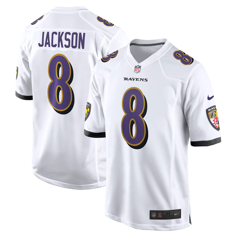 Baltimore Ravens Lamar Jackson White jersey – view 1