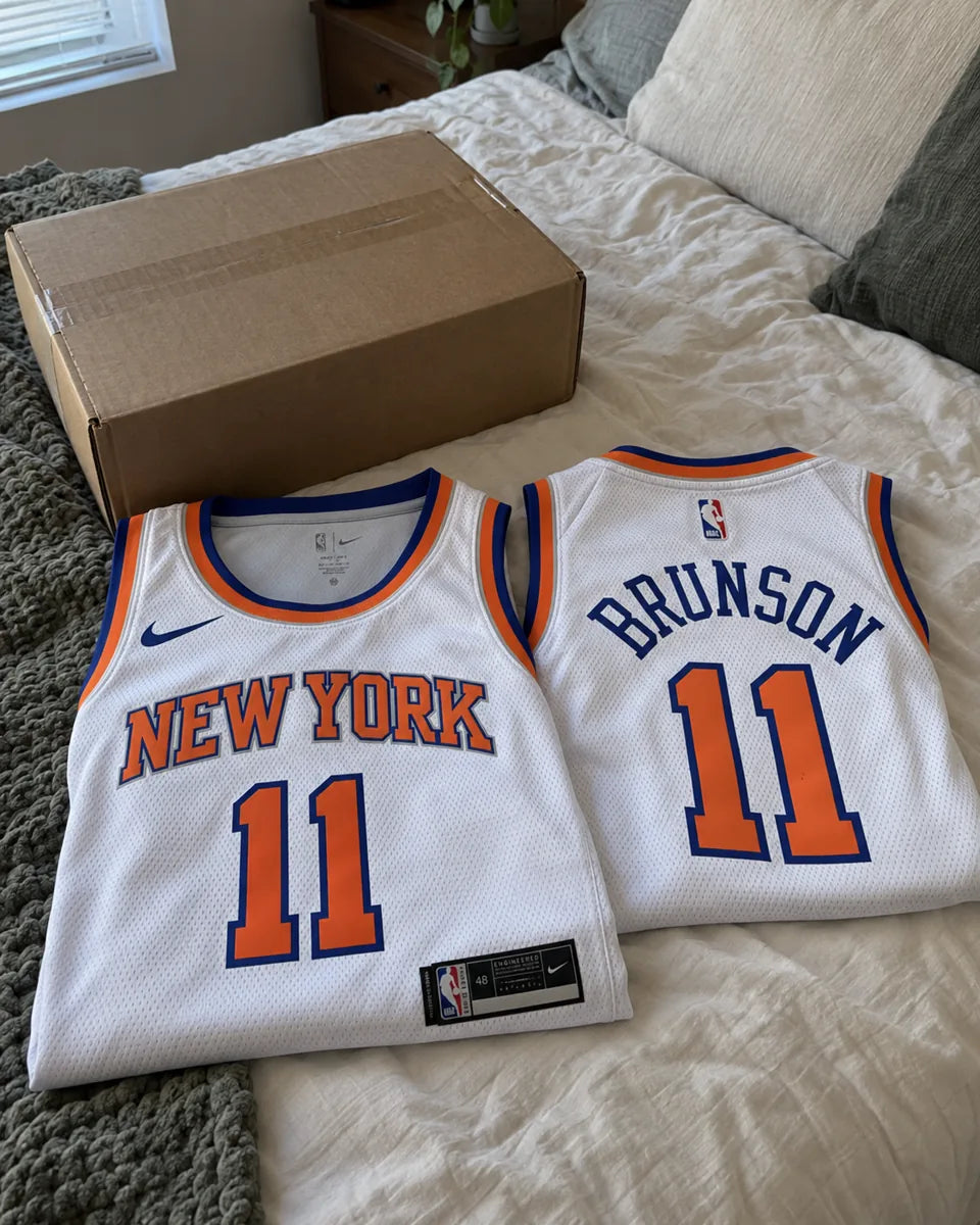 New York Knicks Nike Association Swingman Jersey - Jalen Brunson
